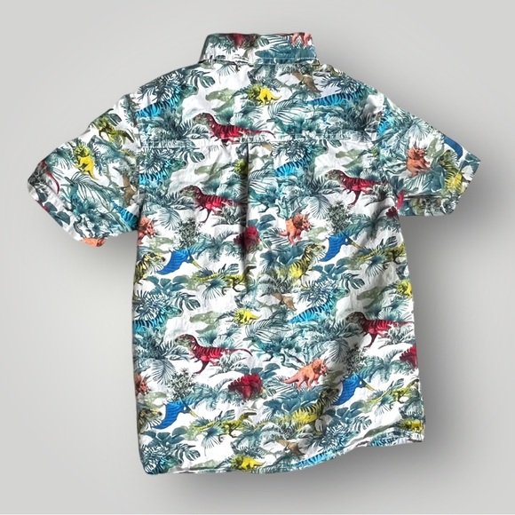 🟢5/$25 365 Kids Dinosaur Button-Down Shirt Garanimals - Picture 10 of 12